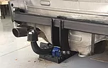 mobile towbar fitting of a vertical detachable tow bar