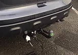tow bar on the back of a car