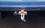 mobile towbar tow fitting of a ball and pin tow bar