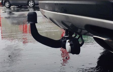 Fixed Swan Neck Tow Bar with Twin 7-Pin Towing Electrics